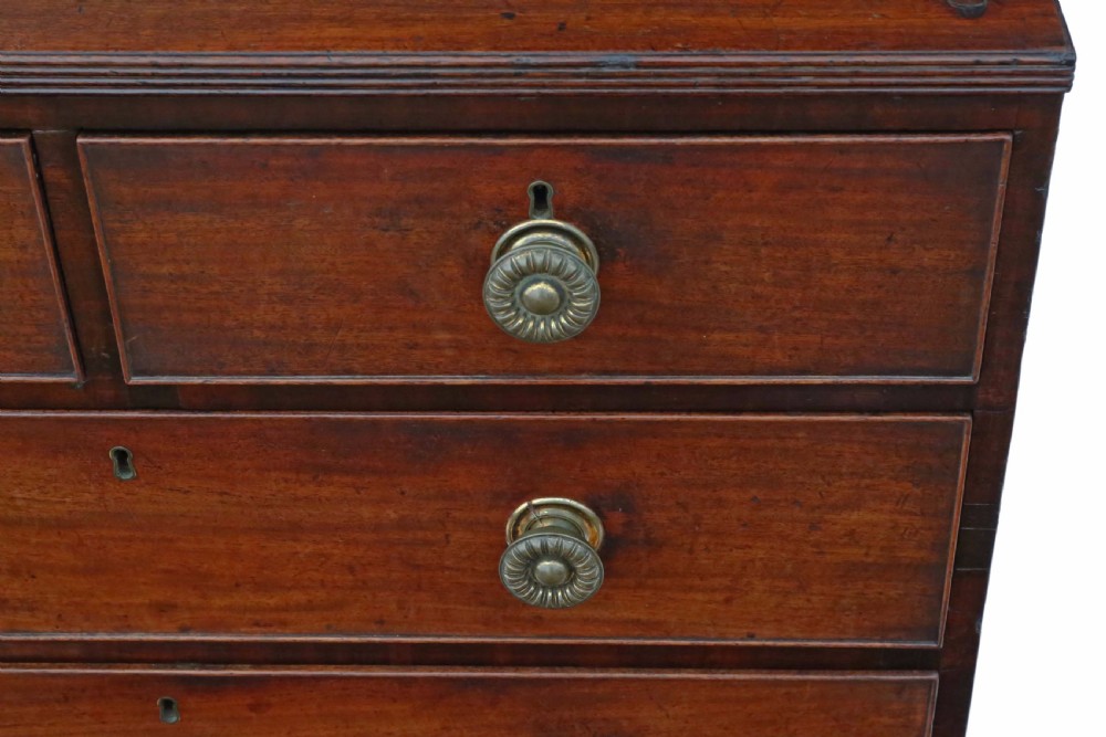 Georgian mahogany C1800 chest of drawers  View III