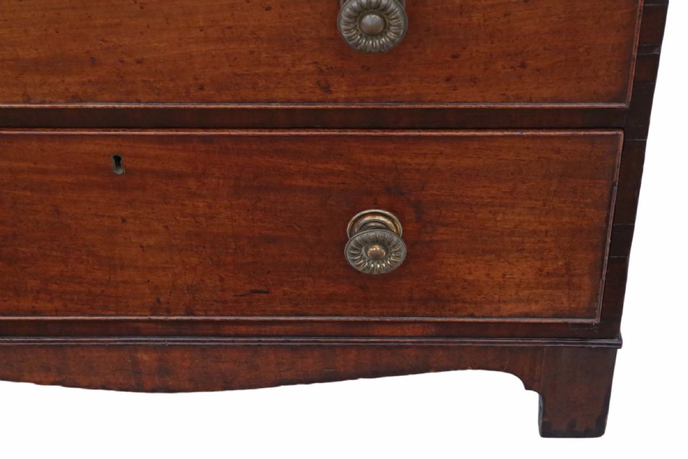 Georgian mahogany C1800 chest of drawers  View IV