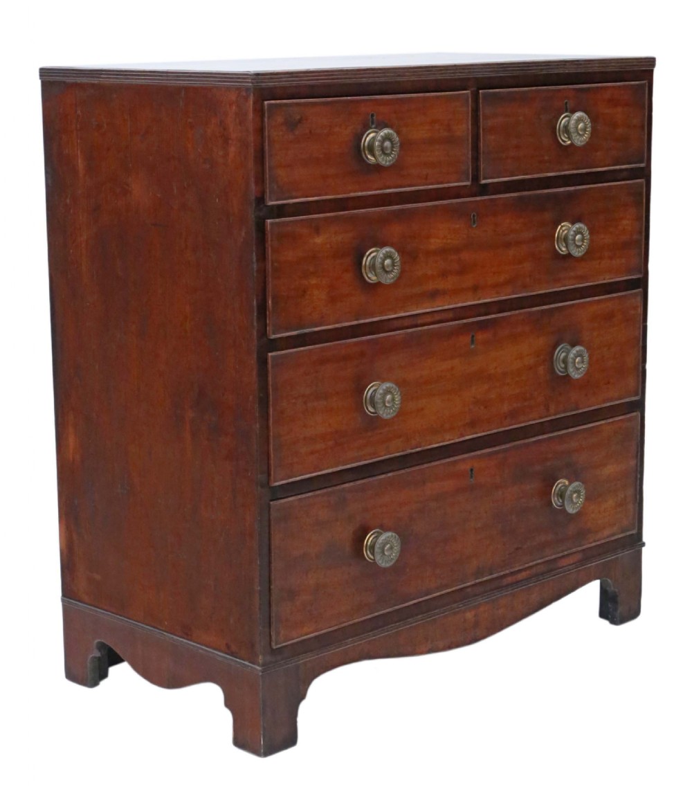 Georgian mahogany C1800 chest of drawers  View VI