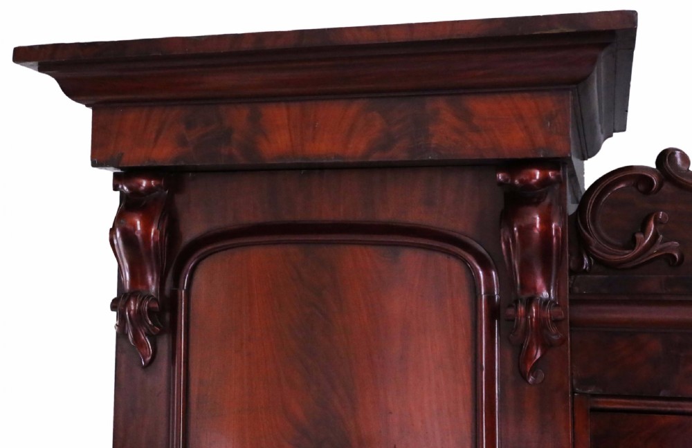Victorian mahogany compactum wardrobe View V