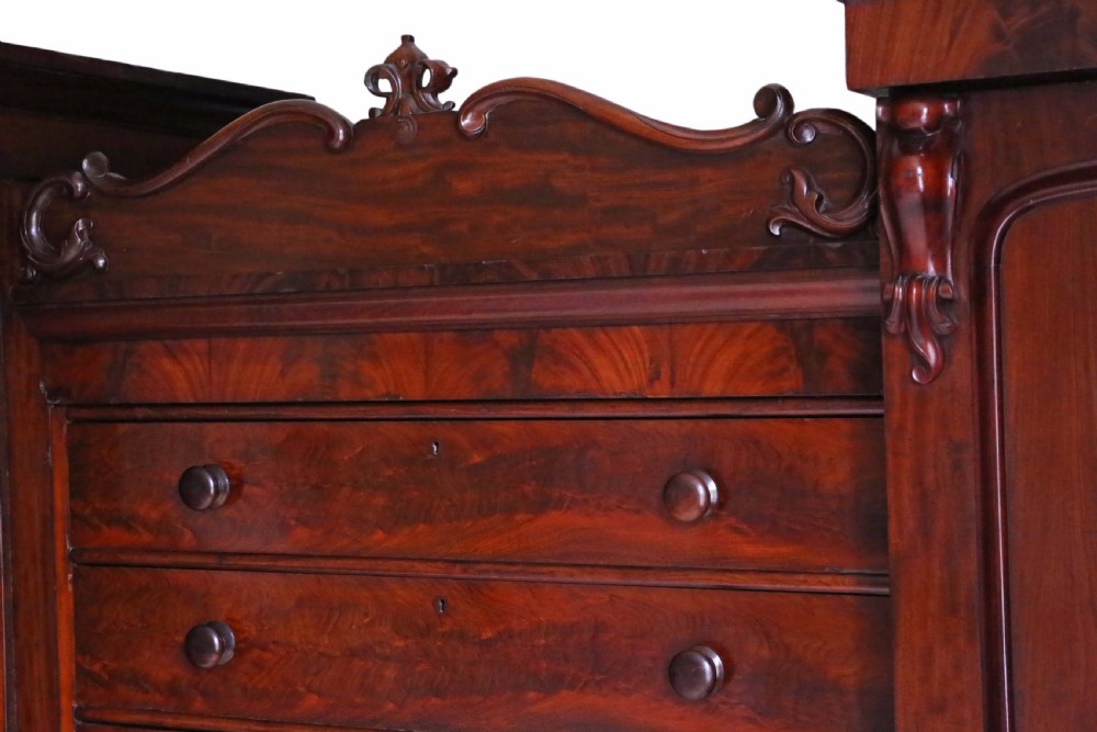 Victorian mahogany compactum wardrobe View VII