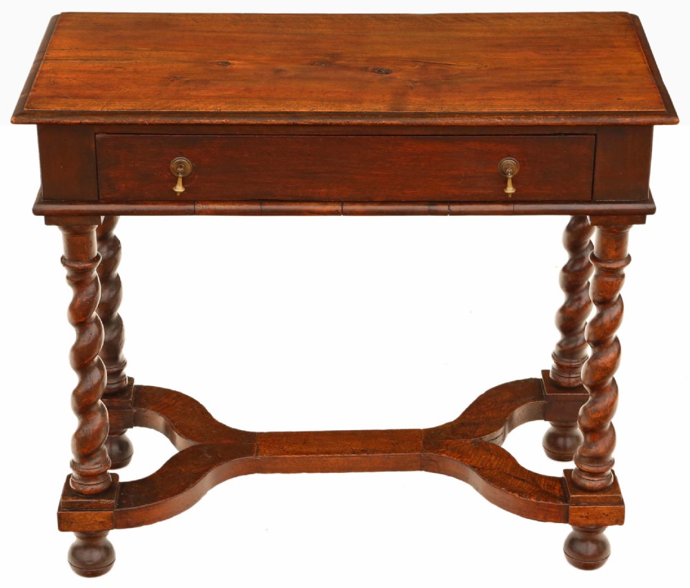 Georgian walnut and fruitwood desk