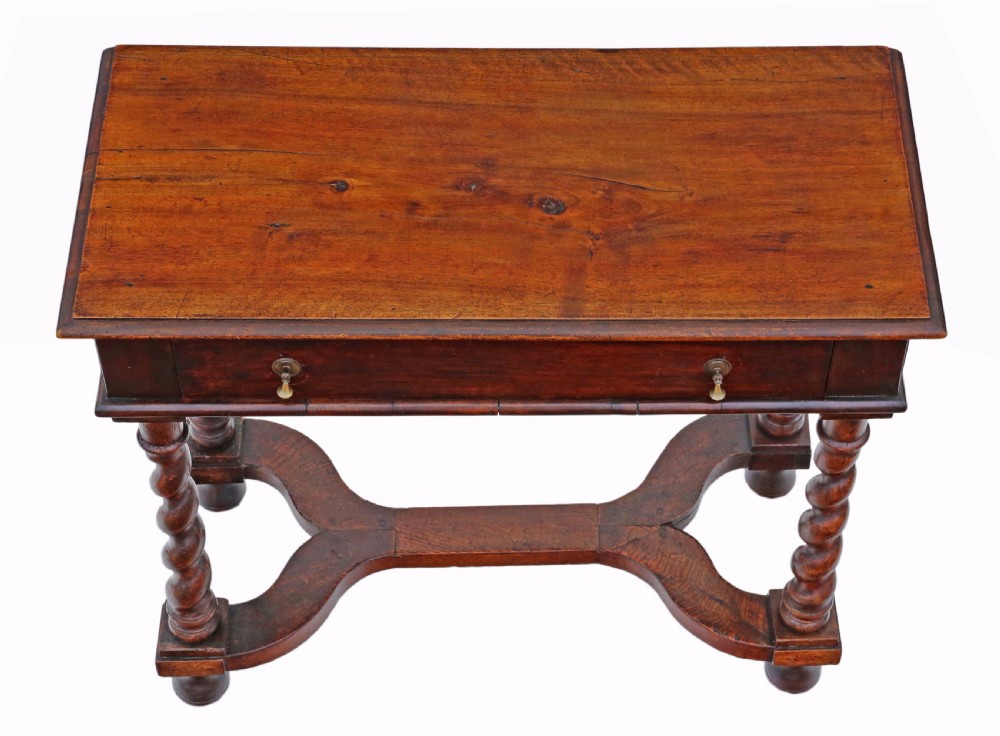 Georgian walnut and fruitwood desk View II