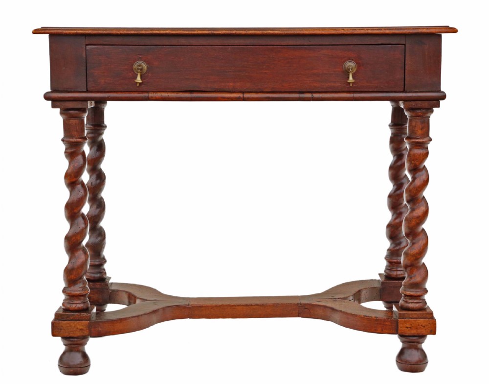 Georgian walnut and fruitwood desk View III