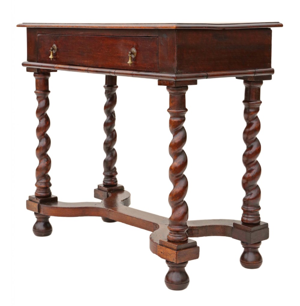 Georgian walnut and fruitwood desk View VII