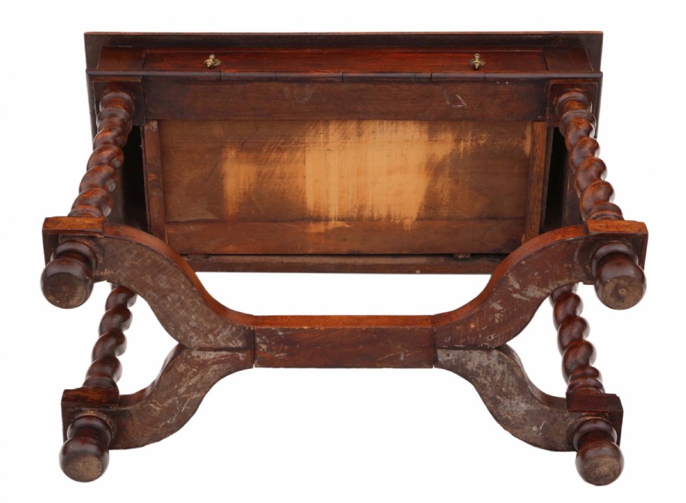 Georgian walnut and fruitwood desk View IX