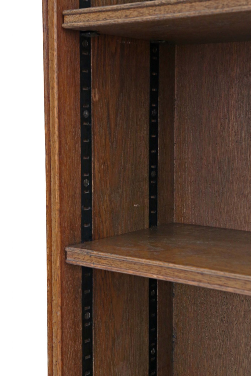 Large adjustable oak bookcase View IV