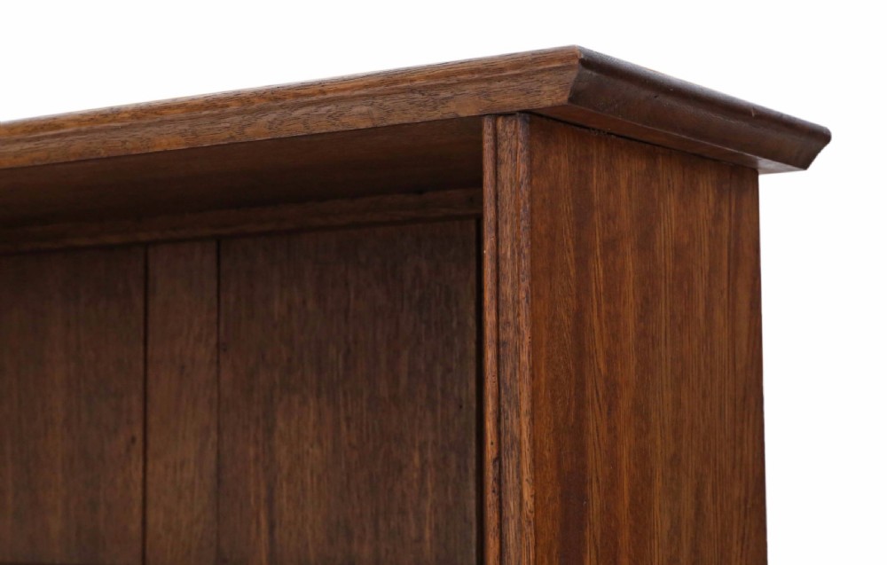 Large adjustable oak bookcase View VI