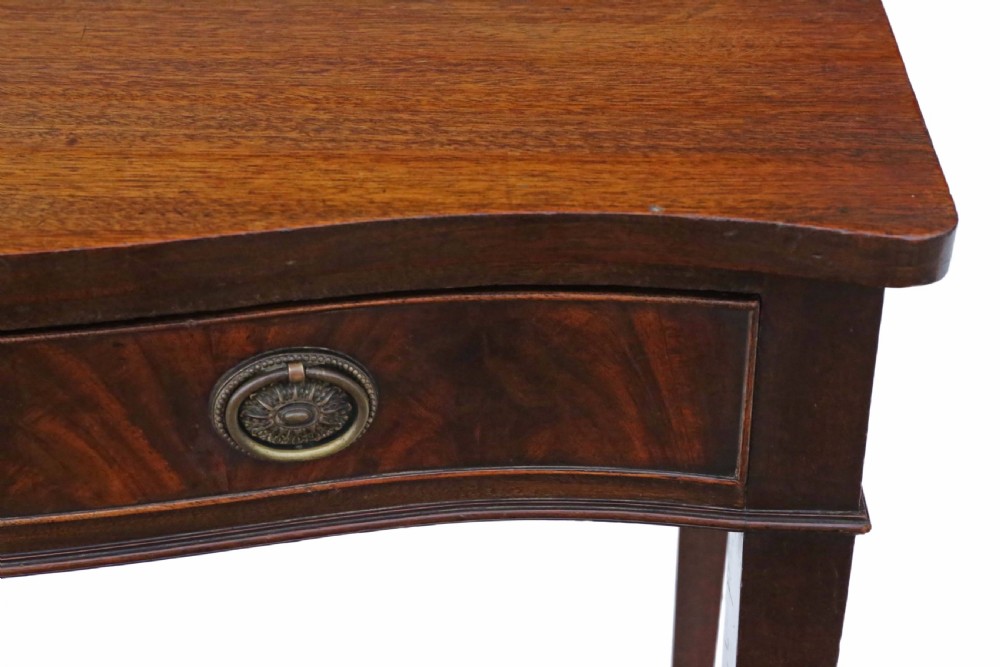 Serpentine mahogany desk View III