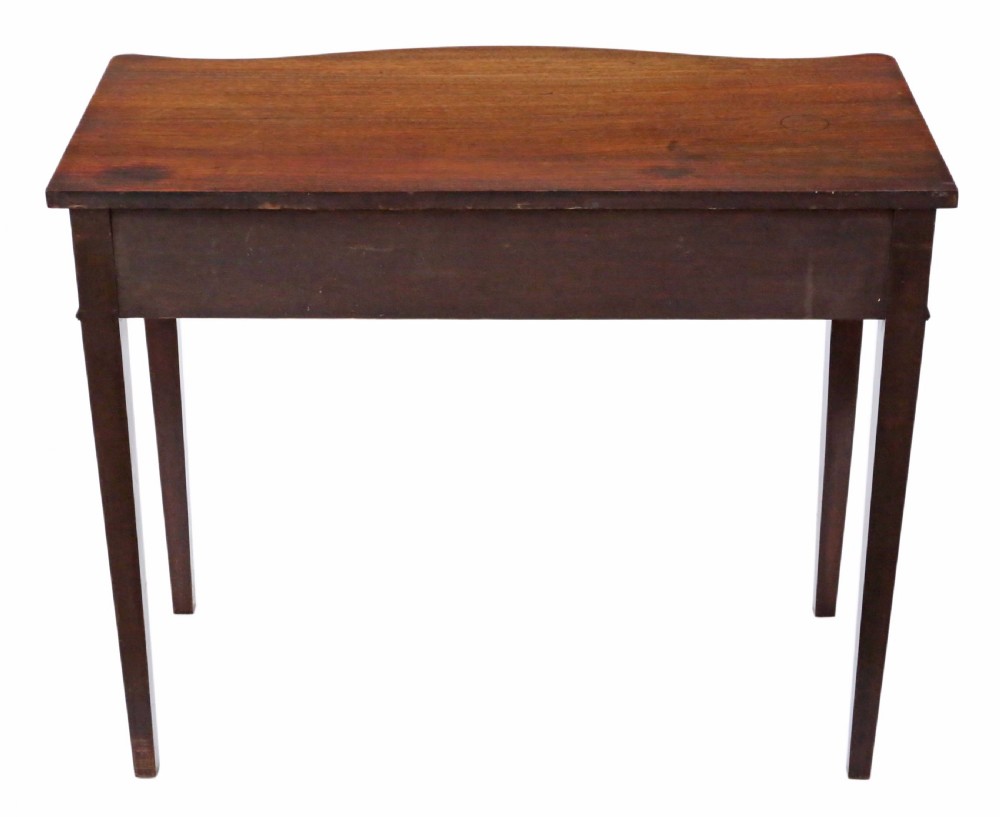 Serpentine mahogany desk View VIII