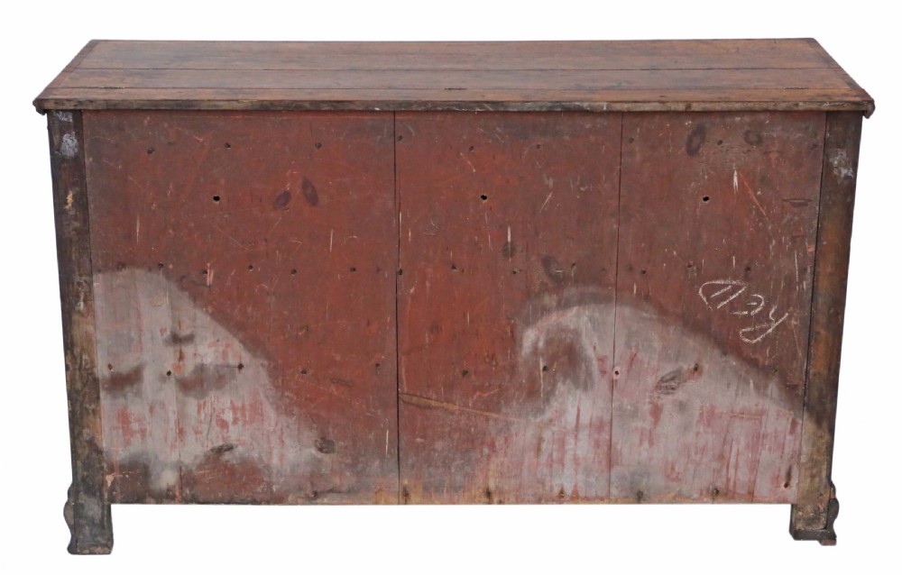 Georgian Lancashire oak coffer chest of drawers View XI