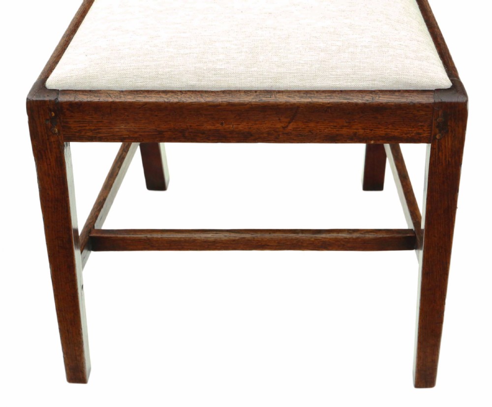 Set of 6 Victorian oak dining chairs View VII