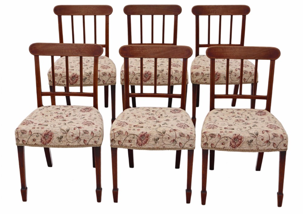Set of 6 Victorian mahogany dining chairs