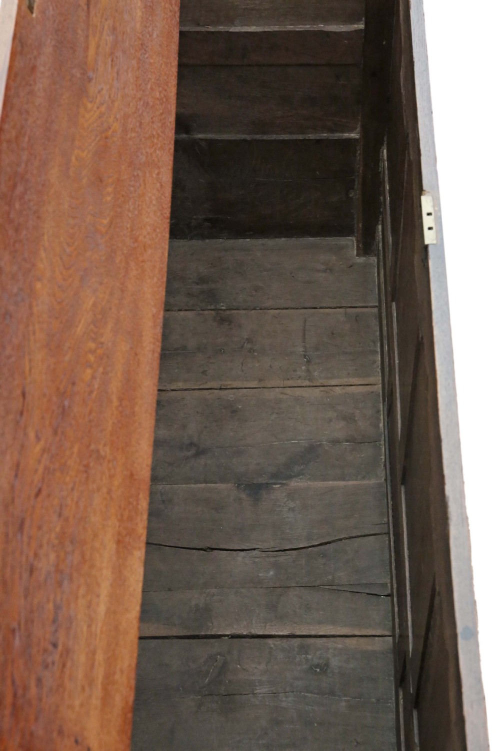 Georgian oak coffer or mule chest View V