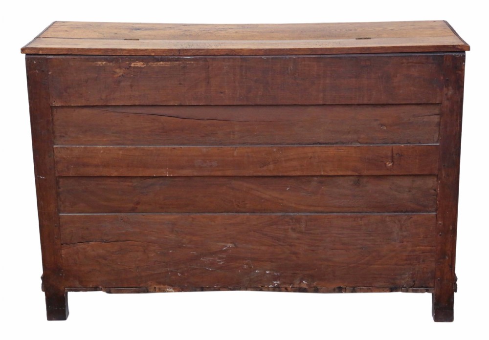 Georgian oak coffer or mule chest View XI