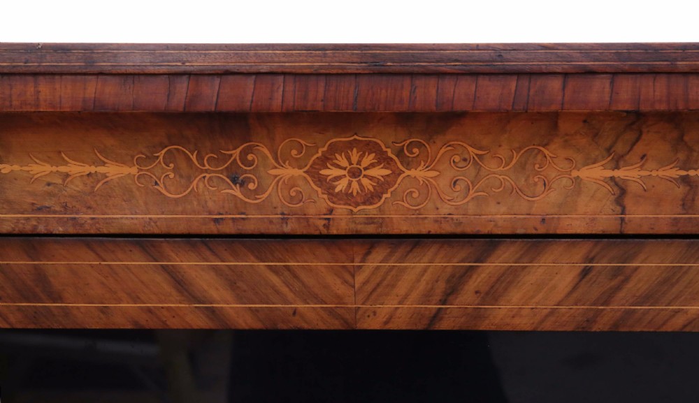 Inlaid burr walnut pier display cabinet View VIII