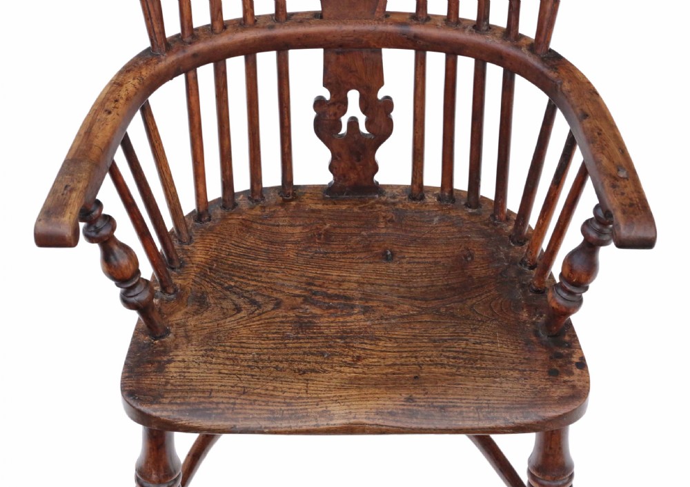 Victorian yew & elm Windsor armchair View VI