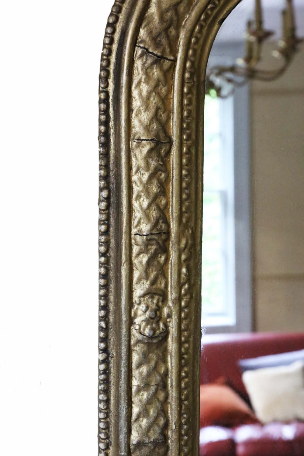 Victorian gilt wall mirror View II