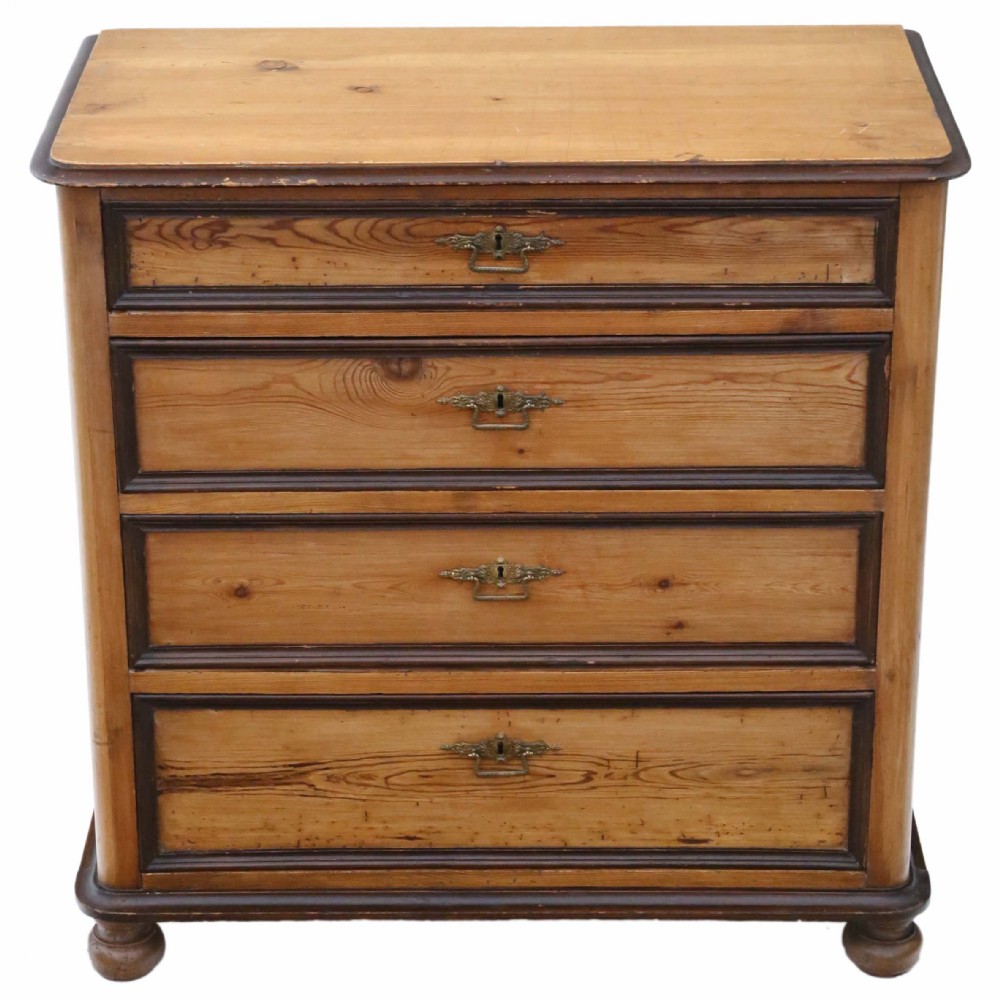 Victorian pine chest of drawers