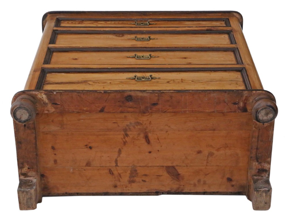 Victorian pine chest of drawers View IX