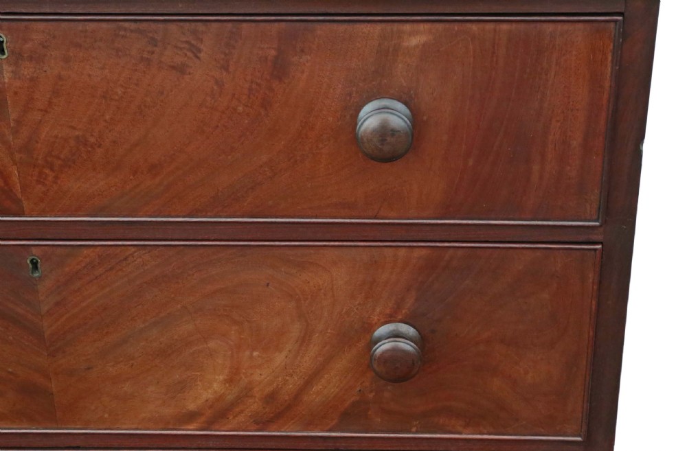 Regency mahogany tallboy chest of drawers View III
