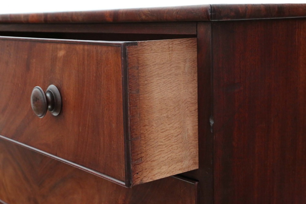 Regency mahogany tallboy chest of drawers View V