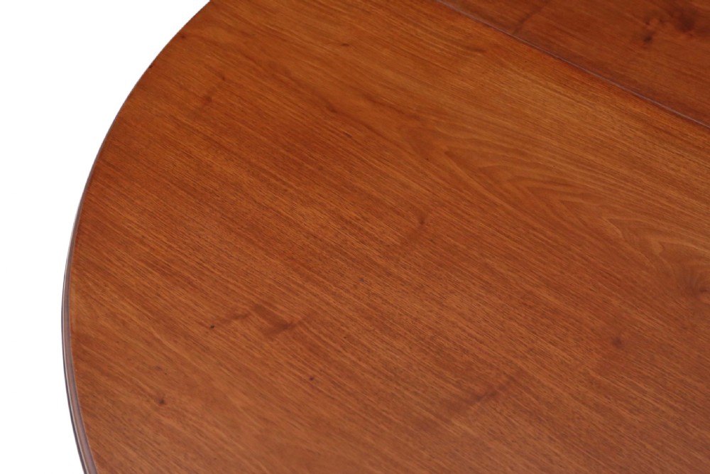 Victorian mahogany wind out extending D end dining table View VII