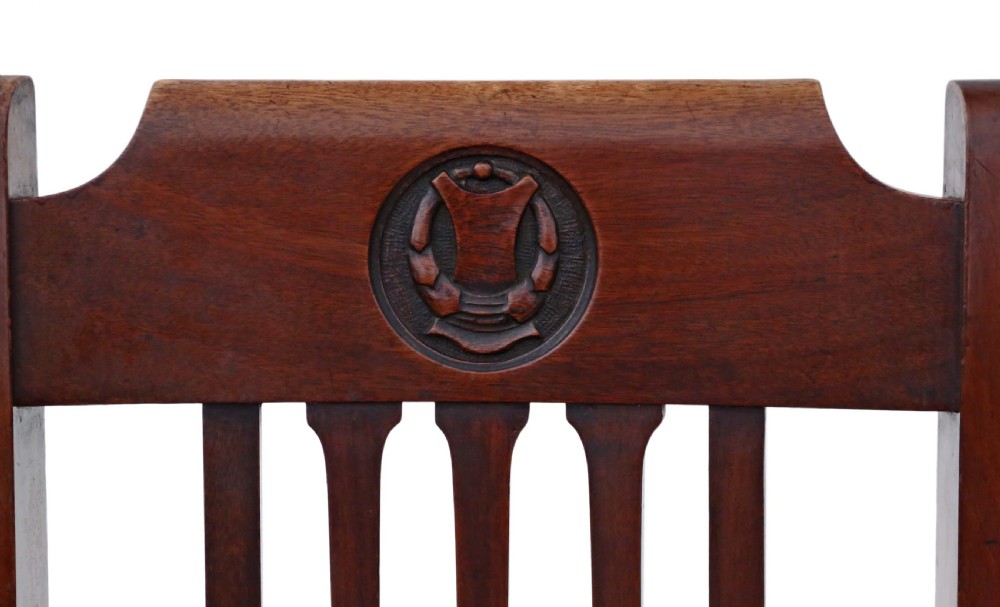 Set of 6 mahogany dining chairs Art Nouveau View VIII