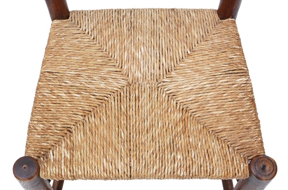 Set of 4 Georgian elm dining chairs View V