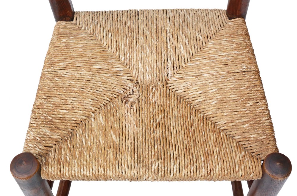 Set of 4 Georgian elm dining chairs View VI