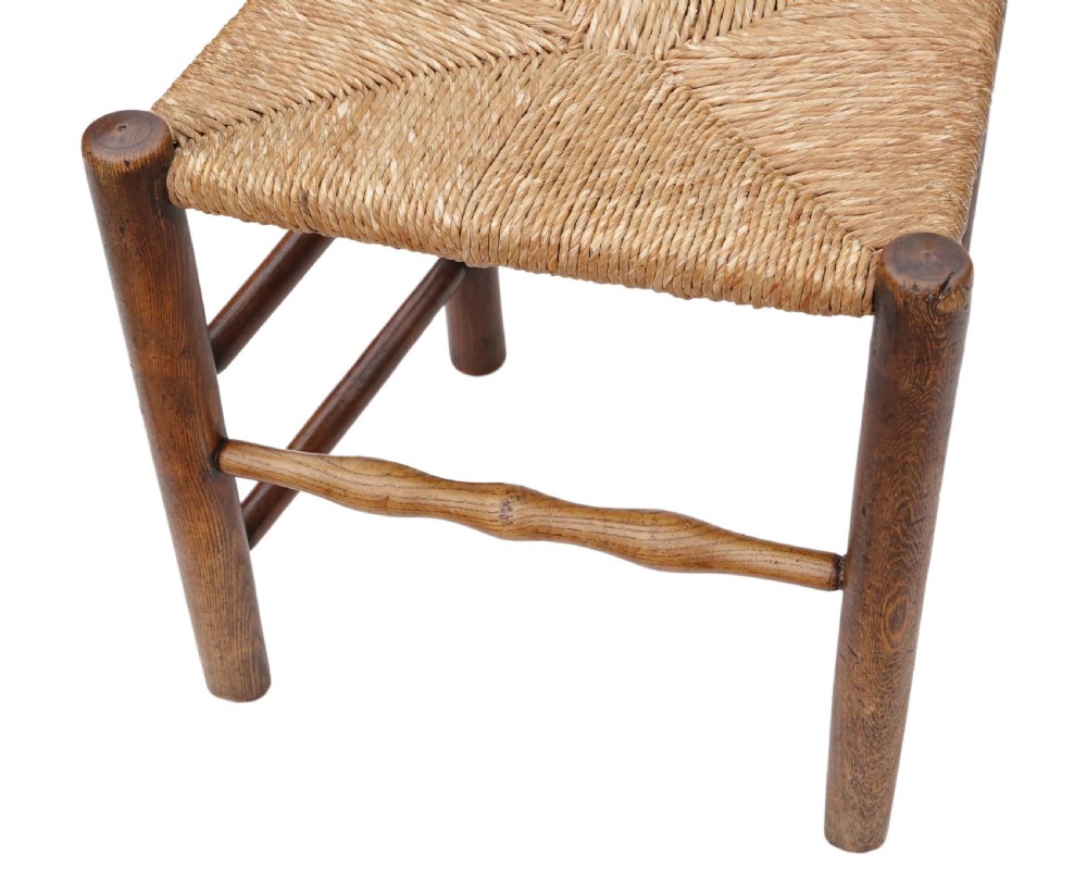 Set of 4 Georgian elm dining chairs View IX