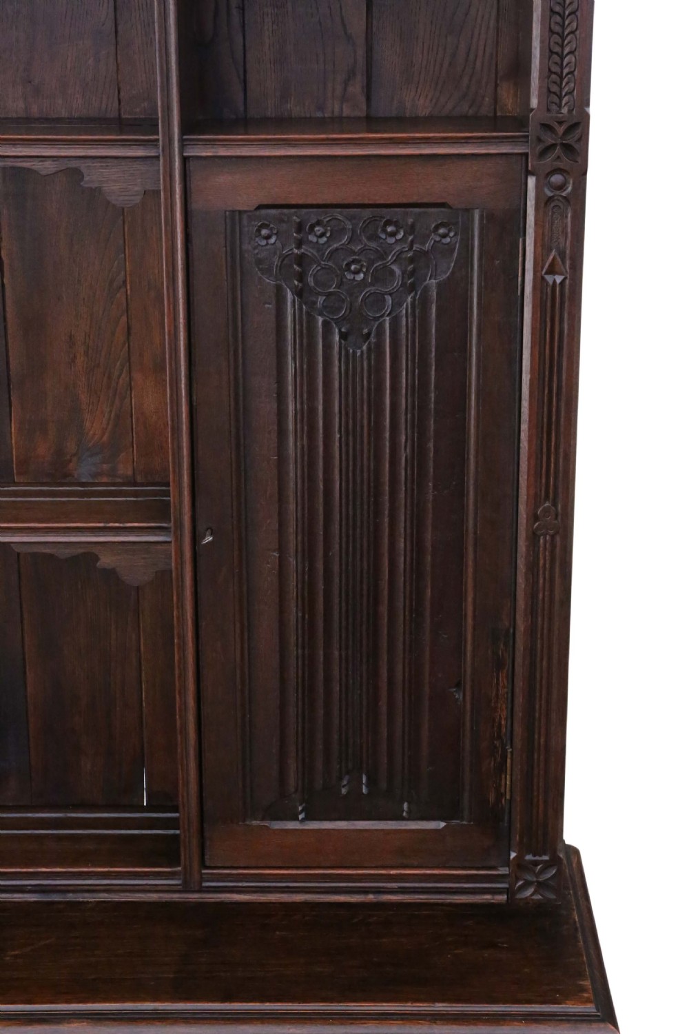 Victorian Gothic carved oak sideboard View II
