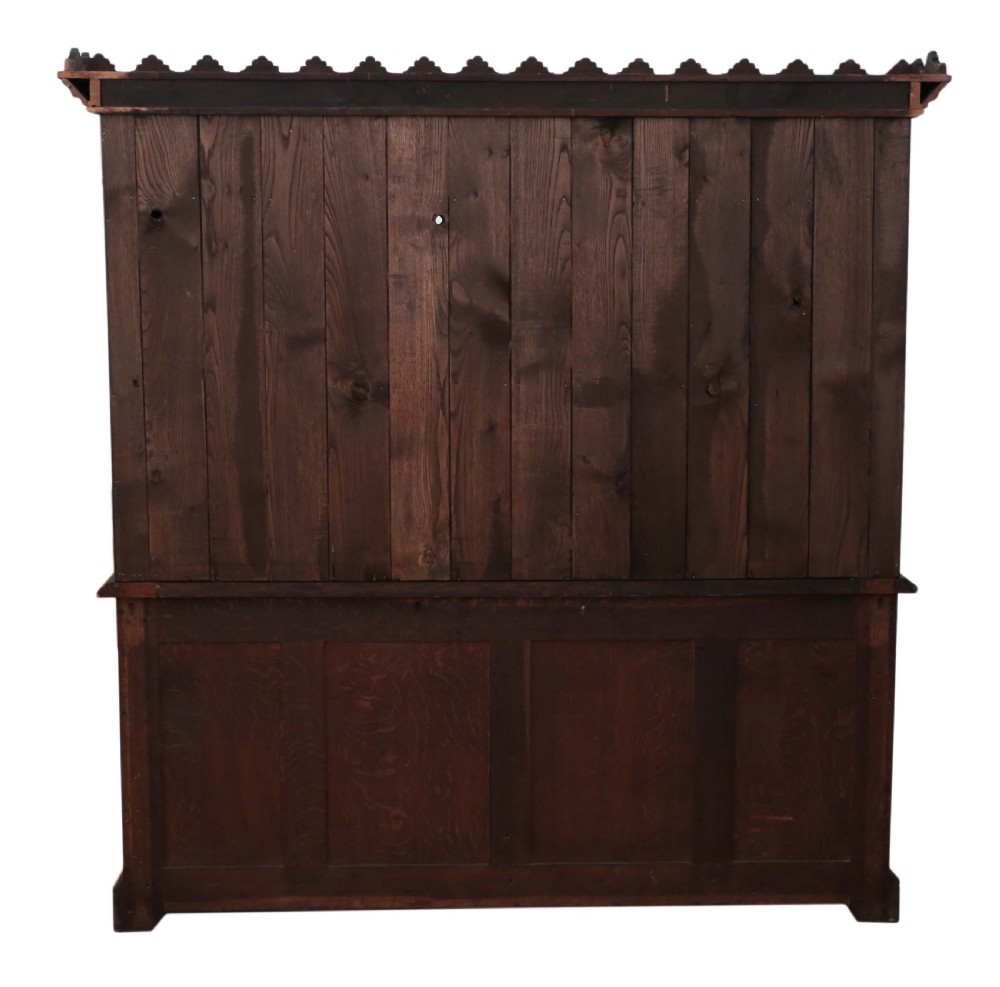 Victorian Gothic carved oak sideboard View X