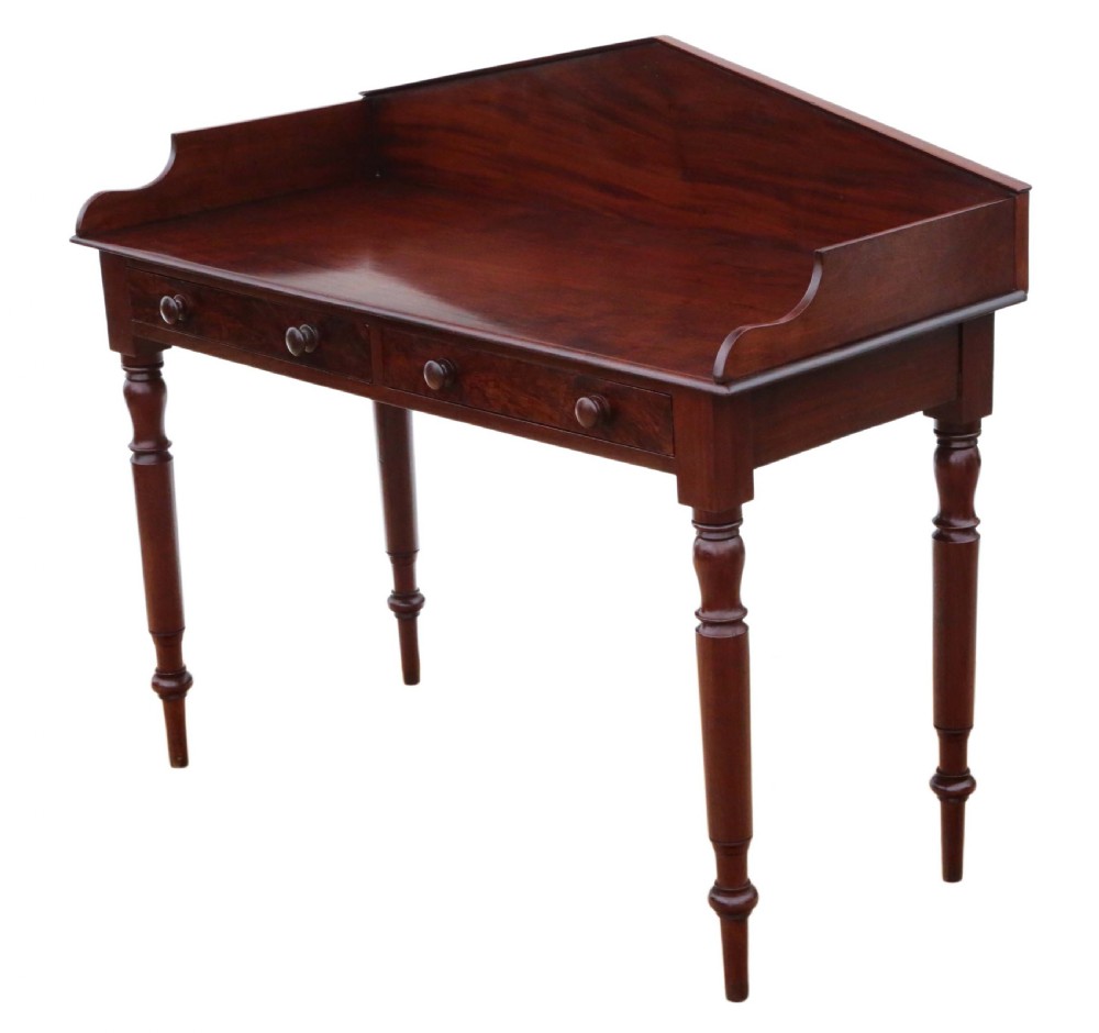 William IV mahogany desk View VII