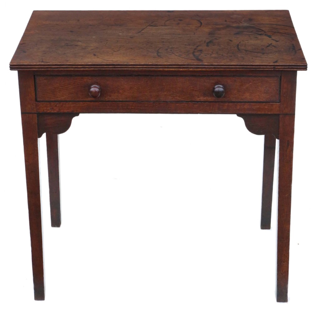 Georgian oak writing table