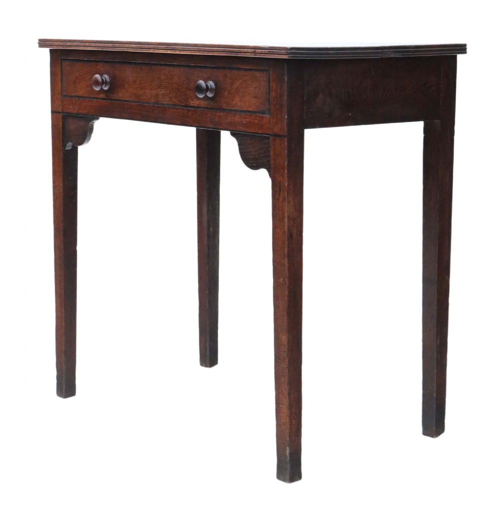 Georgian oak writing table View VI