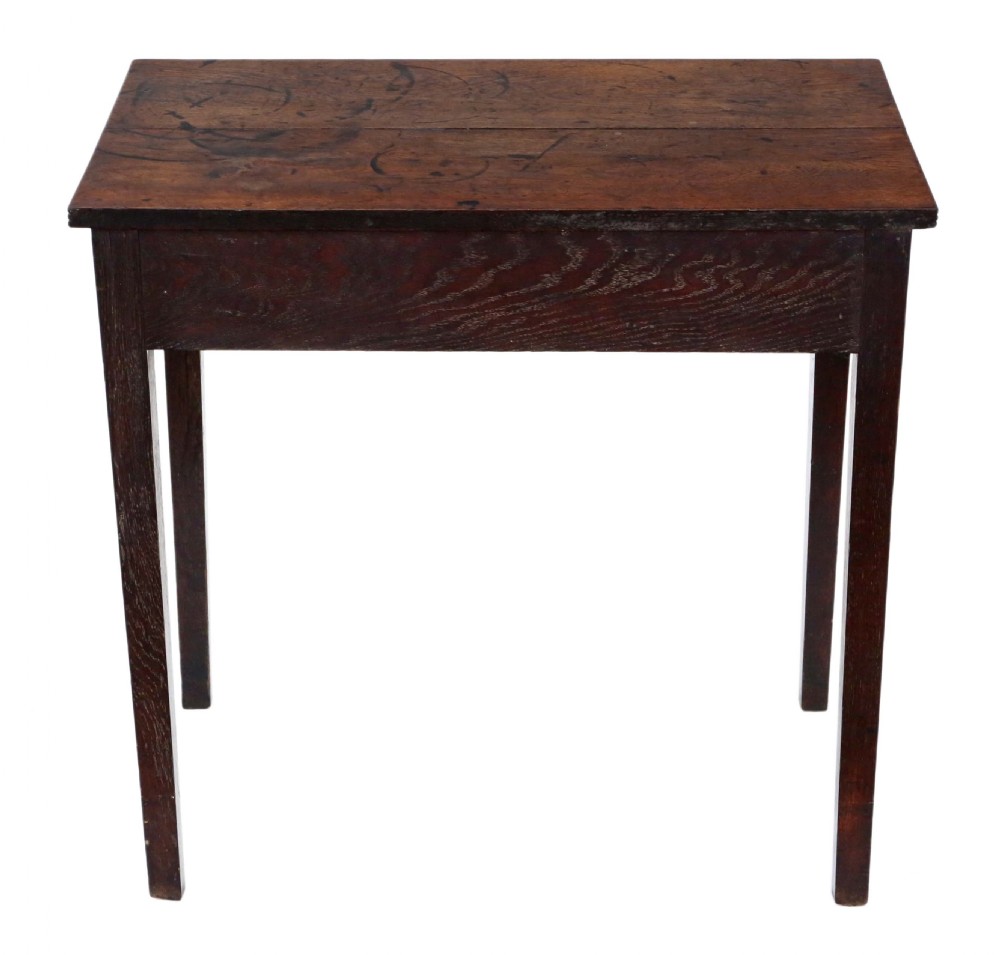 Georgian oak writing table View VIII