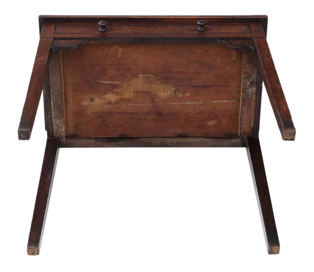 Georgian oak writing table View IX