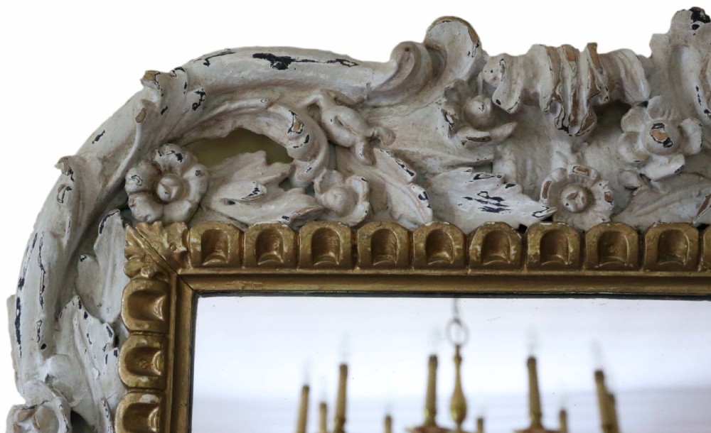 Victorian gilt overmantle wall mirror View III