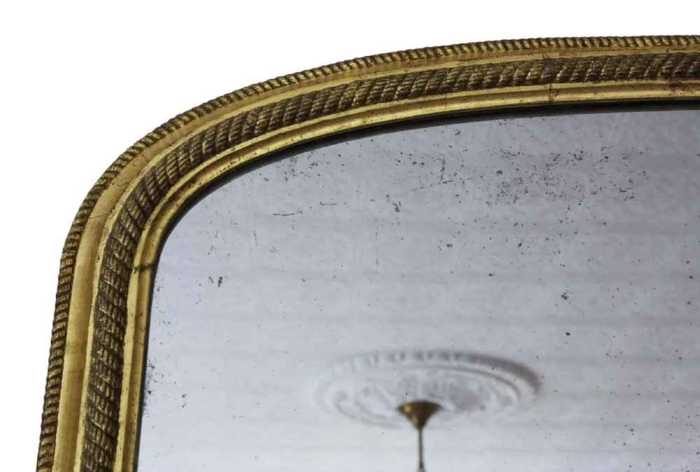 Victorian gilt wall mirror overmantle View IV