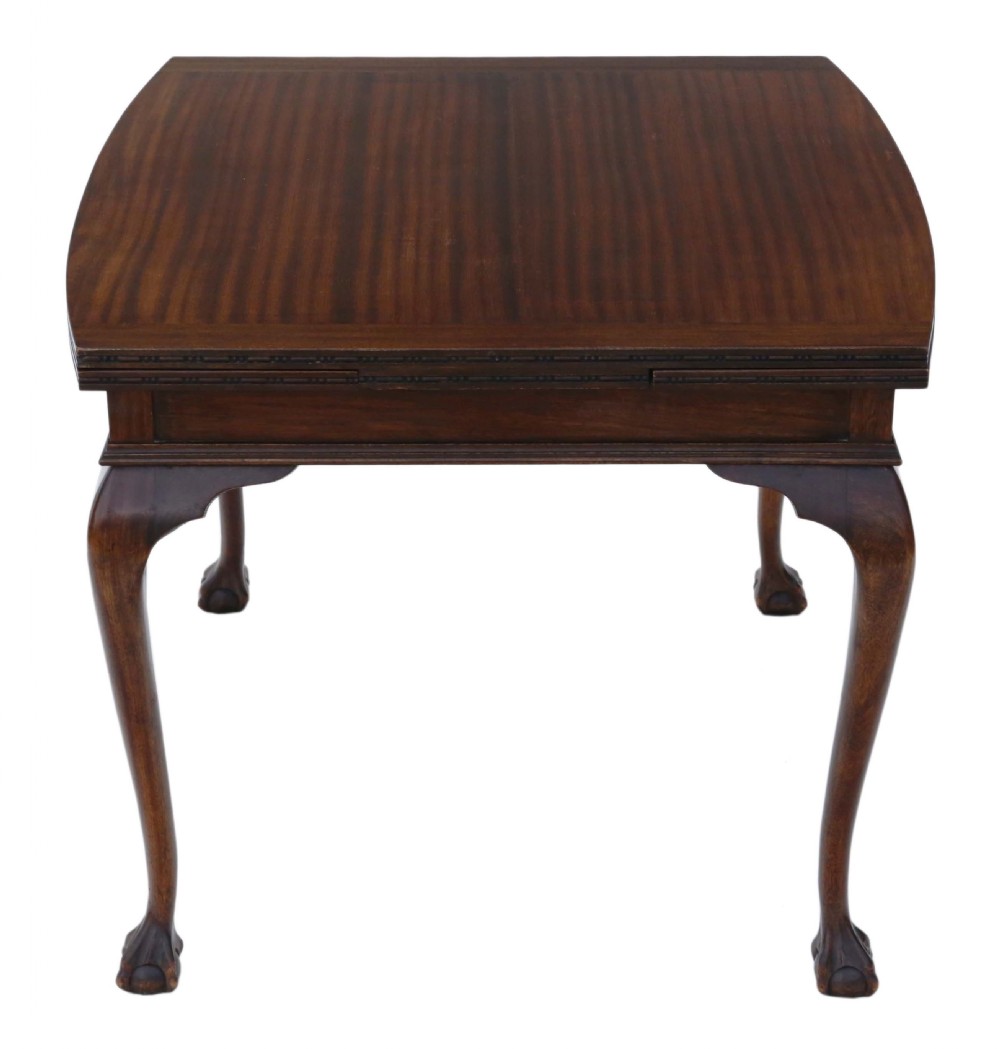 Mahogany drawer leaf extending dining table View IV