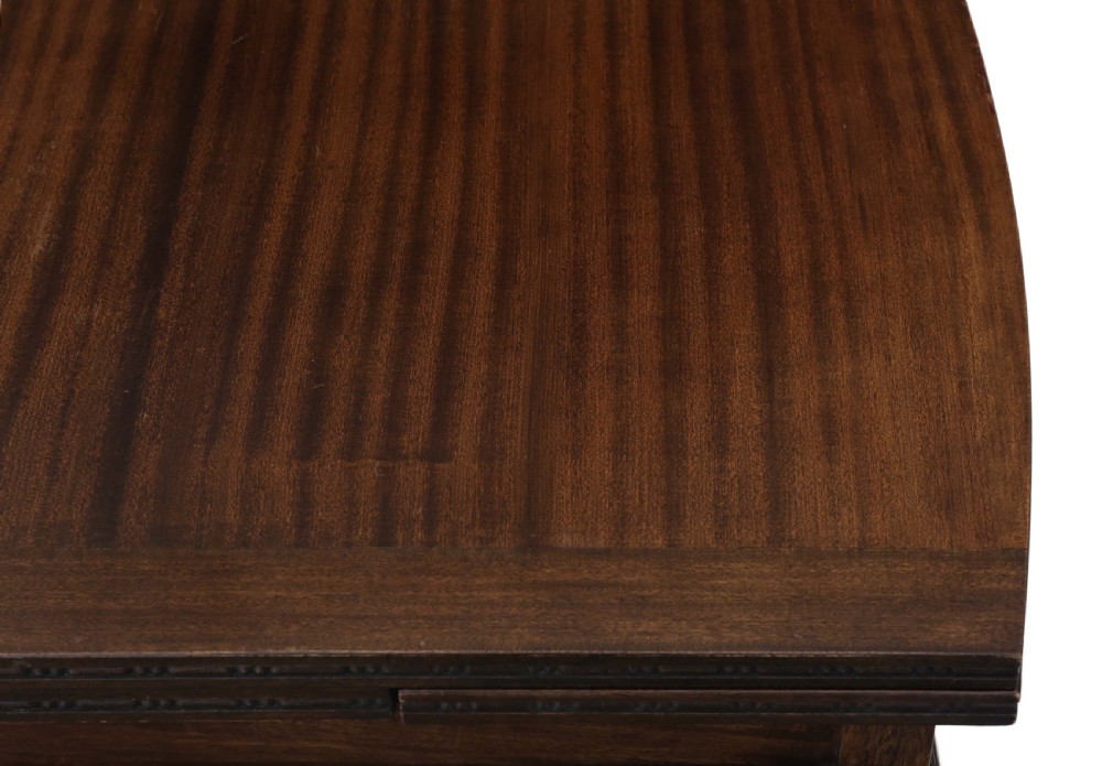 Mahogany drawer leaf extending dining table View V