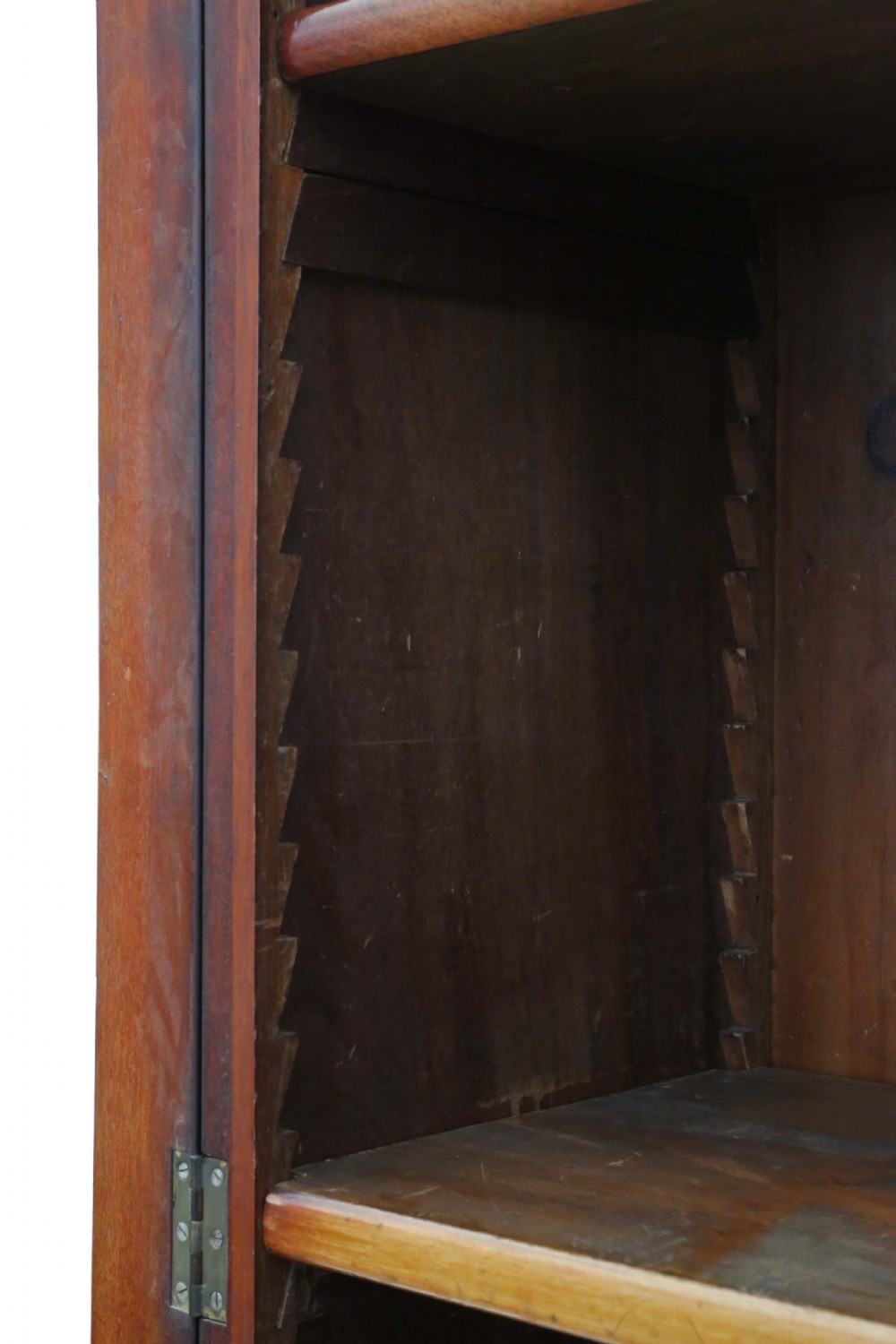Victorian mahogany glazed bookcase cupboard display cabinet View VI