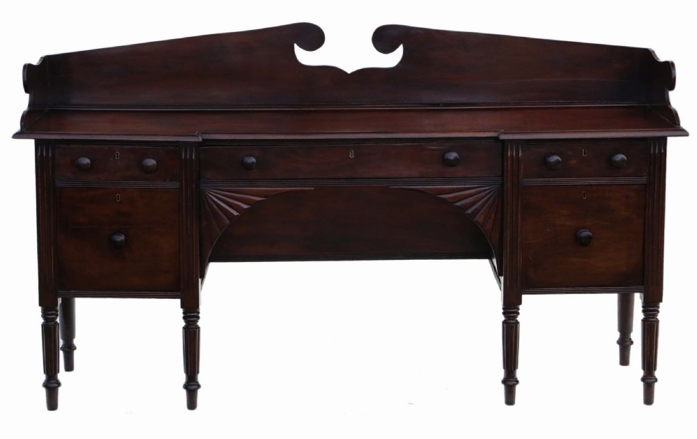 Regency flame mahogany chiffonier sideboard 