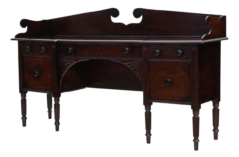Regency flame mahogany chiffonier sideboard  View VI