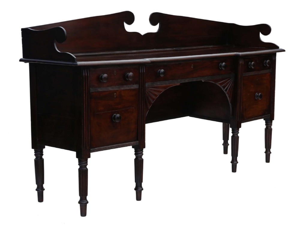 Regency flame mahogany chiffonier sideboard  View VIII