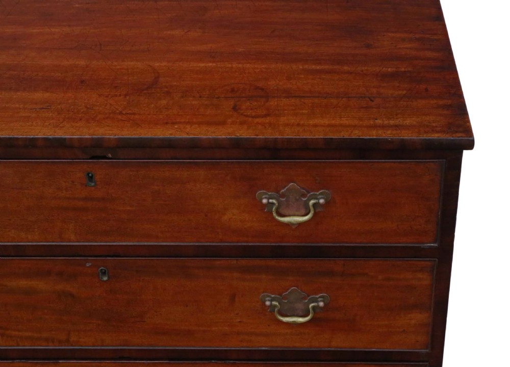 C1800 Georgian mahogany chest of drawers View IV
