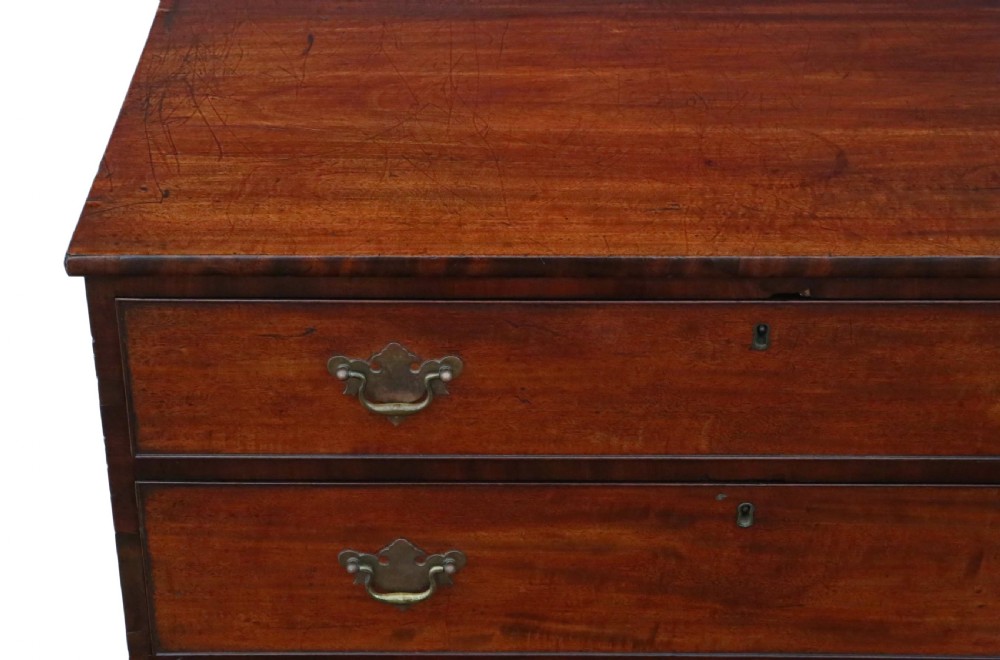 C1800 Georgian mahogany chest of drawers View V