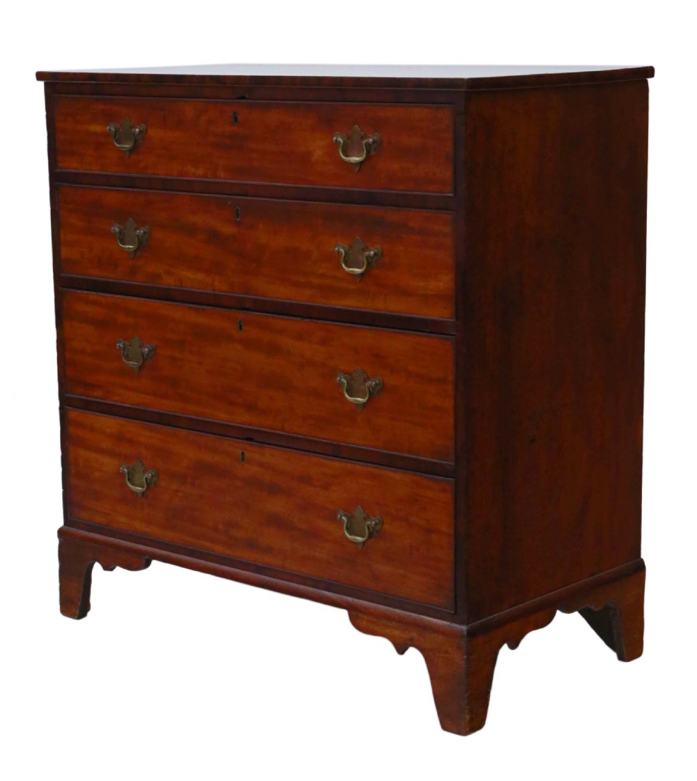 C1800 Georgian mahogany chest of drawers View VIII