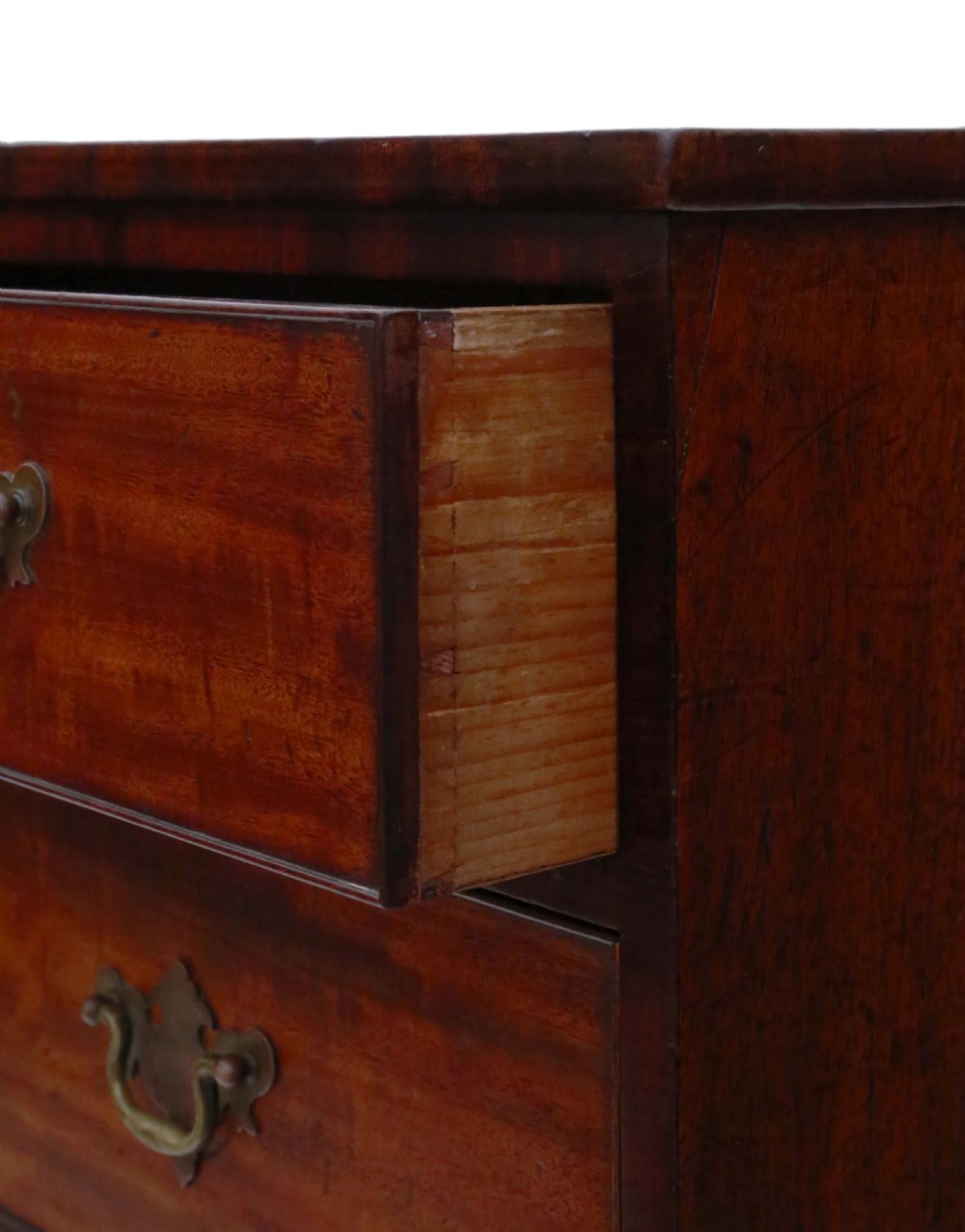 C1800 Georgian mahogany chest of drawers View IX